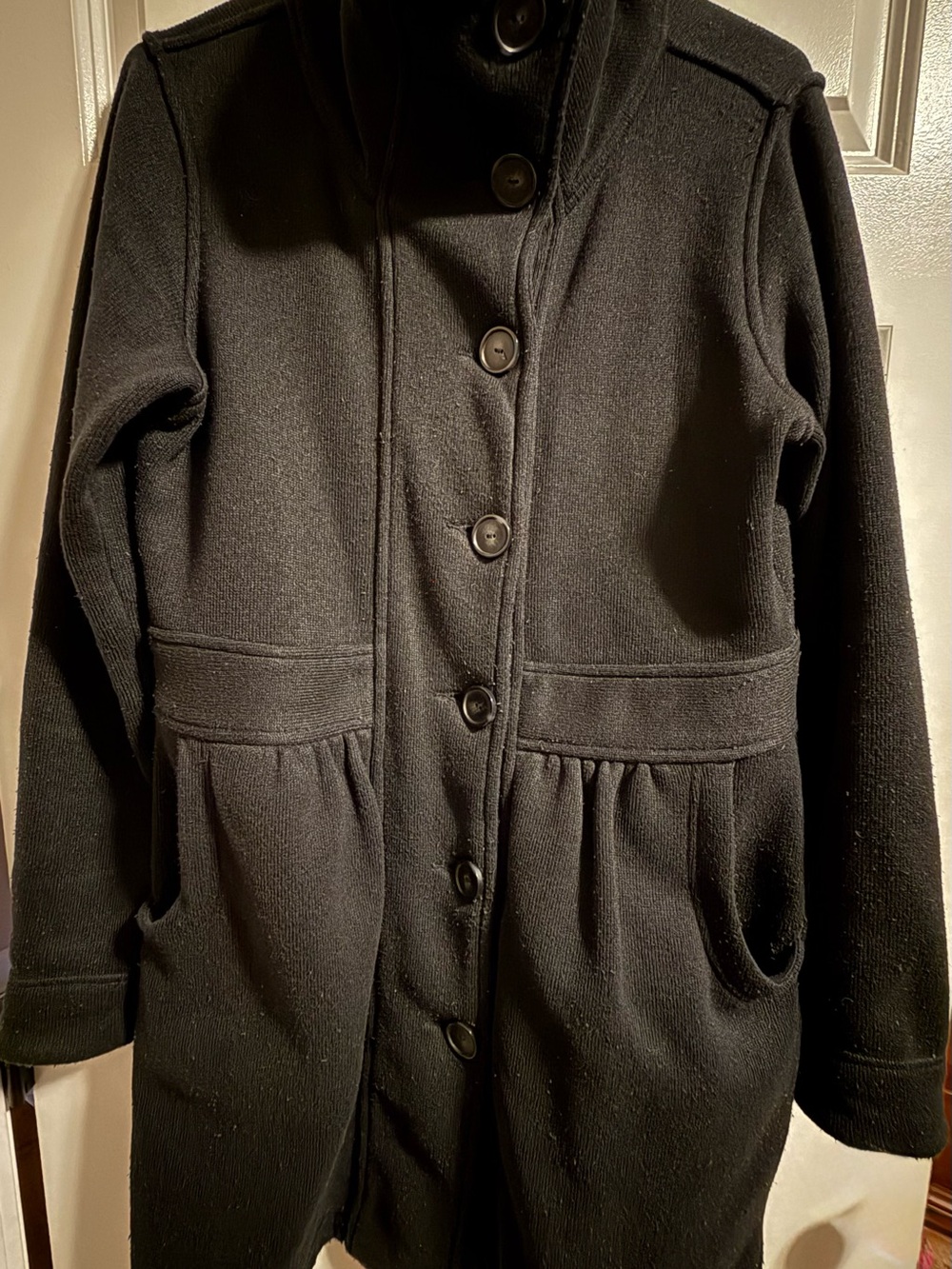 Patagonia Black Women's Fleece Button Coat